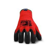 HexArmor 9011-XL 10 Red/Black 9000 Clute Super Fabric Cut Resistant Gloves, Safety Cuff, Polyethylene Lined, Rubber Coating/Comfortable Cotton Blend Shell, English, 15.34 fl. oz, Plastic, 1 x 1 x 1