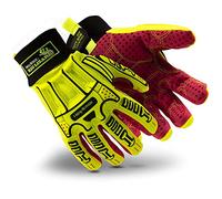 HexArmor Rig Lizard 2038 Impact-Resistant Hi-Vis Safety Work Gloves, X-Large