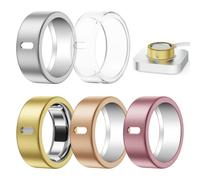 Hexasider 5 Pack Cover Compatible with Ring Gen 4/Gen 3 Horizon/Heritage Protector, Anti-Scratch TPU Matt Case for Women Men Working Out Gym, Support Charging with Cover on, Size 10