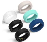 Hexasider 6 Pack Covers Compatible with RingConn Gen 3/Gen 2/Gen 2 Air/Gen 1/Samsung Galaxy Ring, Anti-Scratch Silicone Case for Working Out Gym 7MM Width Smart Rings Protector for Women Men