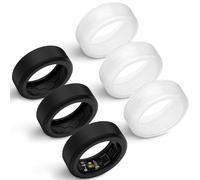 Hexasider 6 Pack Smart Ring Cover Fits 7mm and 8mm Ring Smart, Anti-Scratch Silicone Case for Working Out Gym Smart Rings Protector for Women Men (M+8mm)