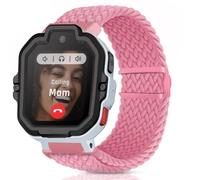 Hexasider Braided Solo Loop Band Compatible with TickTalk 5 Watch for Kids, Stretchy Breathable Nylon Strap with Magnetic Buckle for TickTalk 5 Smart Watch Girls Boys Small Wrists