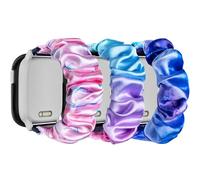 Hexasider Pack of 3 Children's Wristbands Compatible with Xplora X6 Play/Gen 2/Xplora X6 Pro/Anio 5/Anio 6, 20 mm Scrunchie Kids Smartwatch Replacement Band Bracelets Accessories for Girls Boys, 150 à