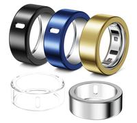 Hexasider Pack of 5 Rings Cover Compatible with Oura Ring Gen 4/Gen 3 Horizon/Heritage Protective Case, Abrasion-Resistant TPU Case for Oura Ring Protector Accessories for Size 7