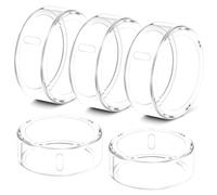 Hexasider Pack of 5 Rings Cover Compatible with Oura Ring Gen 4/Gen 3 Horizon/Heritage Protective Case, Abrasion-Resistant TPU Case for Oura Ring Protector Accessories for Size 13