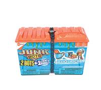 HEXBUG Junk Bots Industrial Dumpster Action Figure Construction Kit with 30+ Pieces - 2 Unique Robot Characters to Assemble in Each Box