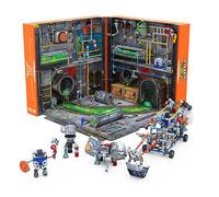 HEXBUG JUNKBOTS Large Factory Habitat Metro Sewer System, Surprise Toy Playset, Build and LOL with Boys and Girls, Toys for Kids, 285+ Pieces of Action Construction Figures, for Ages 5 and Up
