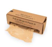 Hexcel Mini Pack Brown Honeycomb Paper Hive Wrap Void Fill Mini Pack Dispenser - 390mm x 50m expands to 80 meters