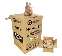 HexcelPack HexaFil Honeycomb Packing Paper - Eco-Friendly, Sustainable Filler for Shipping and Moving, Cushioned Packing Material in Dispenser Box, Alternative to Bubble Wrap - Natural, 12" x 1700'