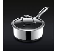 HexClad 3 Litre Hybrid Pot With Lid | Stainless Steel and Non-Stick | Stay Cool Handles, Dishwasher and Oven Safe
