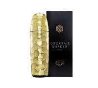 HexClad 740 ml Cocktail Shaker, Vacuum Insulated Bar Shaker with Built-in Jigger & Strainer, Leak-Proof, PVD Finish (Gold)