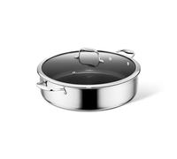 HexClad 9.5 L Hybrid Nonstick Deep Sauté Frying Pan & Lid, Induction Ready
