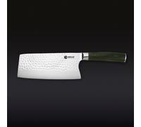 HexClad Damascus Steel Cleaver, 18cm | Perfectly Balanced, Michelin Star Chef Recommended