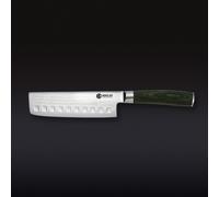 HexClad Damascus Steel Nakiri Knife, 16cm | Perfectly Balanced, Michelin Star Chef Recommended