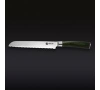 HexClad Damascus Steel Serrated Bread Knife, 20cm | Perfectly Balanced, Michelin Star Chef Recommended