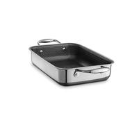 HexClad Hybrid 23 X 33 cm Rectangular Nonstick Roasting Pan, Dishwasher-Friendly, Oven-Safe Up to 480ºC, Compatible with All Cooktops