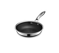 HexClad Hybrid Nonstick 18 cm Frying Pan, Stay-Cool Handle, Dishwasher-Friendly, Oven-Safe Up to 480°C, Induction Ready, Compatible with All Cooktops