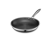 HexClad Hybrid Nonstick Frying Pan, 26 cm, Stay-Cool Handle, Dishwasher and Oven-Safe, Induction Ready, Compatible with All Cooktops