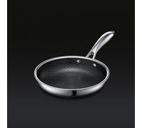 HexClad Hybrid Pan, 20cm | Stainless Steel and Non-Stick | Stay Cool Handles, Dishwasher and Oven Safe, Lifetime Warranty
