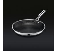 HexClad Hybrid Pan, 25cm | Stainless Steel and Non-Stick | Stay Cool Handles, Dishwasher and Oven Safe, Lifetime Warranty