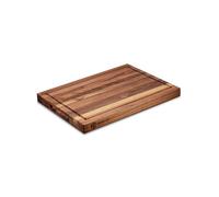 HexClad Medium Walnut Cutting Board, Double-Sided with Juice Groove & Recessed Handles, Durable, Scratch-Resistant Hardwood, Great for Chopping, Carving & Serving, 11.75"x15.75"