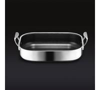 HexClad Roasting Pan with Rack | Stainless Steel and Non-Stick | Metal Utensil, Dishwasher, and Oven Safe