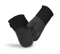 HexClad Silicone Oven Mitt Set, 2-Pack, Heat Resistant to 500ºF, Black