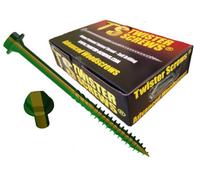 Hexdrive From Twisterscrews Hex Head Screw, Self Drilling,natural Colour (Dia) 6.7mm (L)125mm, Pack Of 50