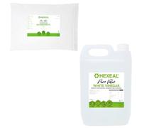 Hexeal Cleaning Kit - Pure Value White Vinegar 5L & Sodium Bicarbonate 5kg Bag - Cleans Surfaces, Deodorises & Removes Grime