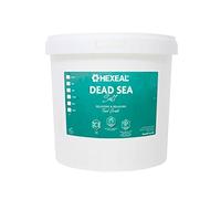 Hexeal Dead Sea Salt 2.5kg - 2.5kg Bucket of Food Grade Coarse Dead Sea Salt for Soothing Baths, Beauty & Cosmetics - 100% Natural Salts for Bathing & Relaxation