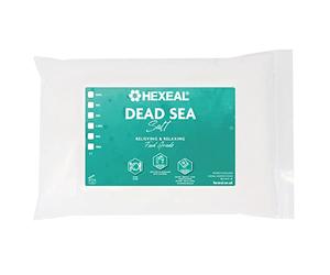 Hexeal Dead Sea Salt 2kg Bag - 100% Natural, Coarse, Food Grade Salt | Suitable for Seasoning, Bathing, Beauty and Cosmetic Applications. Versatile Coarse Salt for Everyday Use