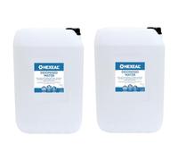 Hexeal Deionised Water 50L - 2 x 25L of Deionised Water for Steam Irons, Car Batteries, Windscreen Fluid & Antifreeze - Demineralised Water, Reduces Limescale Deposits & Water Stains - For Lab Use