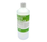 Hexeal Double Strength White Vinegar 1L - 1L Bottle of Strong 10% Cleaning Vinegar for Sanitising & Cleaning - Suitable for Use in the Garden - Deodorises & Removes Grime