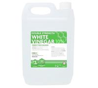 Hexeal Double Strength White Vinegar 5L - 5L of 10% Strong Cleaning Vinegar for Sanitising & Cleaning - Suitable for Use in the Garden - Deodorises & Removes Grime