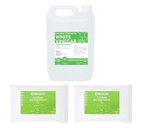 Hexeal Double Strength White Vinegar 5L & Sodium Bicarbonate 2 x 1kg Bag