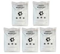 Hexeal Epsom Salt 125kg (5x25kg bags) Food-Grade Magnesium Sulphate - FCC Grade, UK Brand CES125KGBGBW