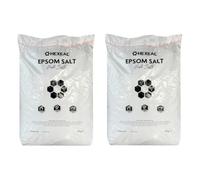 Hexeal Epsom Salt 50kg - 2 x 25kg Bags of Food Grade Magnesium Sulphate for Bathing, Gardening & Household Use - Suitable for Personal Care, Soil Enrichment, and More