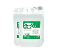 Hexeal High Strength White Vinegar 10L - 2 x 5L 20% Strong White Cleaning Vinegar for Sanitising & Cleaning - Suitable for Use in the Garden - Deodorises & Removes Grime