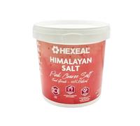 Hexeal Himalayan Pink Salt 1kg Bucket - 100% Natural, Coarse & Food Grade