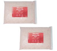 Hexeal Himalayan Pink Salt 2 x 5kg Bags - 100% Natural, Fine & Food Grade | 10kg - For Seasoning, Cooking, Soothing Baths, Beauty & Cosmetics