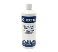 Hexeal Hydrogen Peroxide 6% 1L - Multi Use Cleaner, Disinfectant, Stain Remover