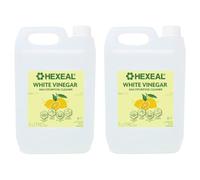 Hexeal Lemon Multipurpose Cleaner 10L - 2 x 5L of Lemon Fresh White Vinegar For Cleaning Surfaces, Deodorising & Removing Grime