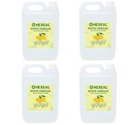 Hexeal Lemon Multipurpose Cleaner 20L - 4 x 5L of Lemon Fresh White Vinegar For Cleaning Surfaces, Deodorising & Removing Grime