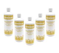Hexeal Multipurpose Descaler 5L - 5 x 1L Bottles of Descaler for Kettles, Coffee Machines, Irons & Shower Heads - Fast Acting 100% Limescale Removal for Home Appliances