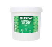 Hexeal Natural Sea Salt 2.5kg Bucket - 100% Natural, Coarse & Food Grade | Ideal for Seasoning, Curing, Baking and Brining. Versatile Coarse Salt for Everyday Culinary and Household Use