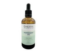 Hexeal Peppermint Oil 100ml - 100ml Bottle of 100% Pure and Natural Peppermint Oil - Essential Oil for Spider Repelling, Diffusers & Massage