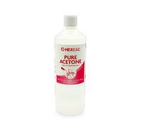 Hexeal Pure Acetone 1L - 1L Bottle of 99.5% High Strength Acetone for Nail Polish & Nail Varnish Removal - Professional Quality Gel Polish & Acrylic Soak Off & Removal