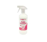 Hexeal Pure Acetone 500ml - 500ml Spray Bottle of 99.5% High Strength Acetone for Nail Polish & Nail Varnish Removal - Professional Quality Gel Polish & Acrylic Soak Off & Removal