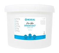 Hexeal Pure Value Epsom Salt 10kg Bucket - Food Grade Magnesium Sulphate