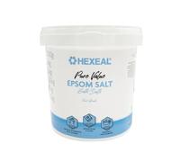 Hexeal Pure Value Epsom Salt 1kg - 1kg Bucket of Food Grade Magnesium Sulphate for Bathing, Gardening & Household Use - Suitable for Personal Care, Soil Enrichment, and More